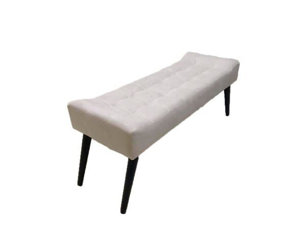 Puff Retangular Suede bege 3